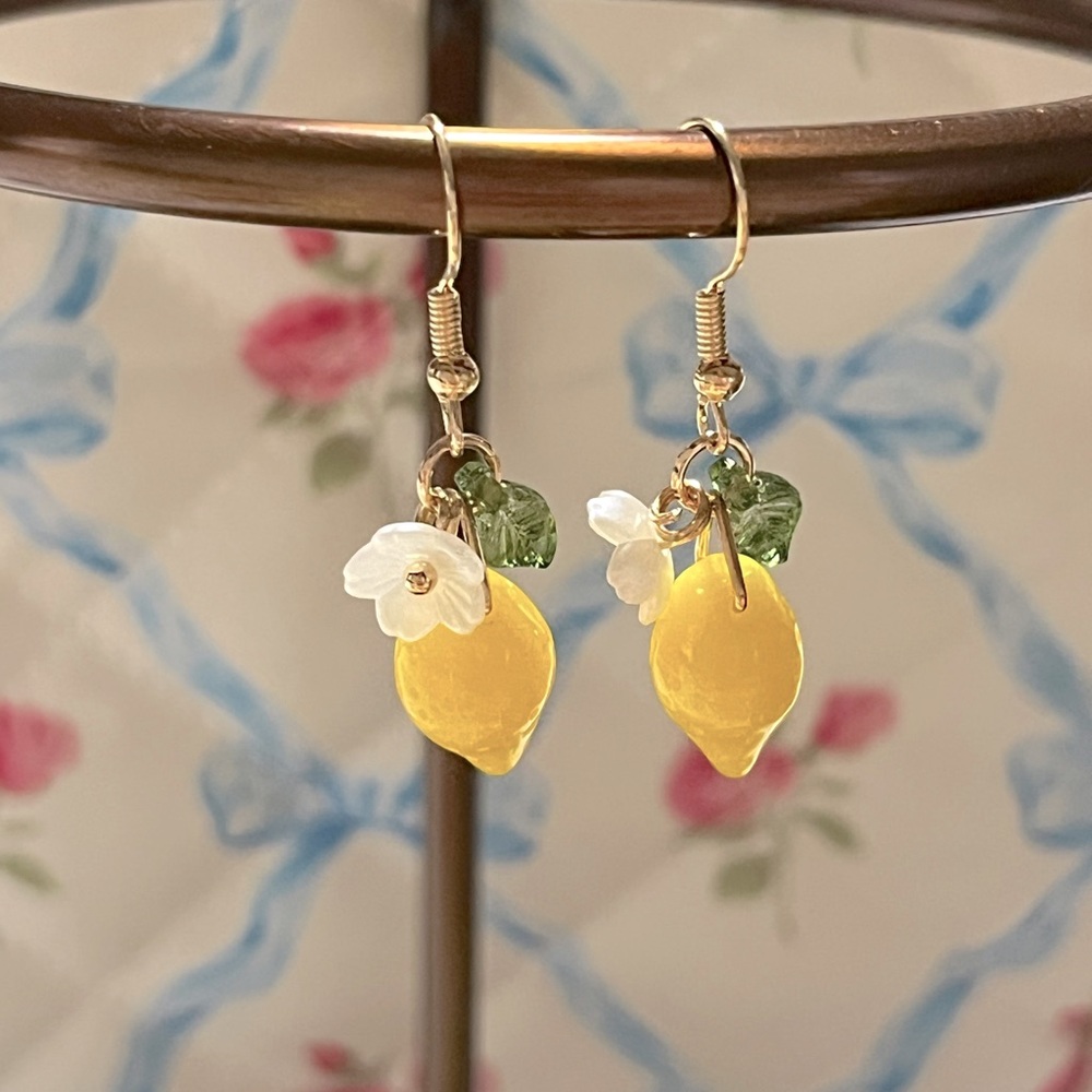 Lemon Charm Earrings